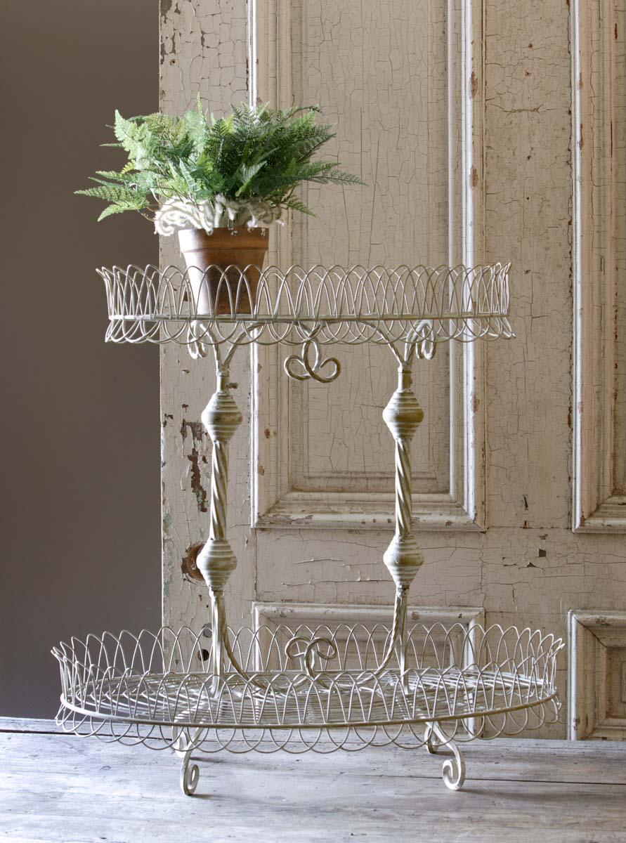 French country wire Jardiniere hotsell stand