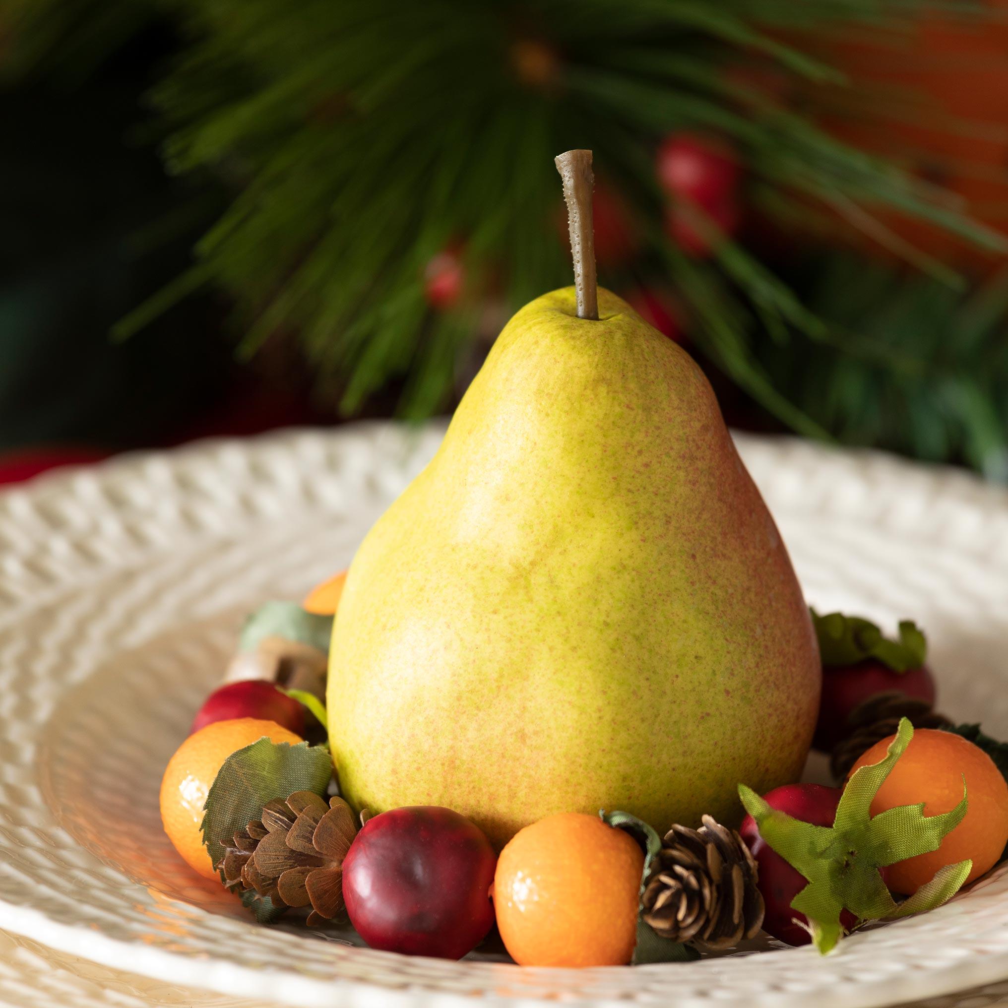 Crafted Green Market Pears, 2 Assorted Colors