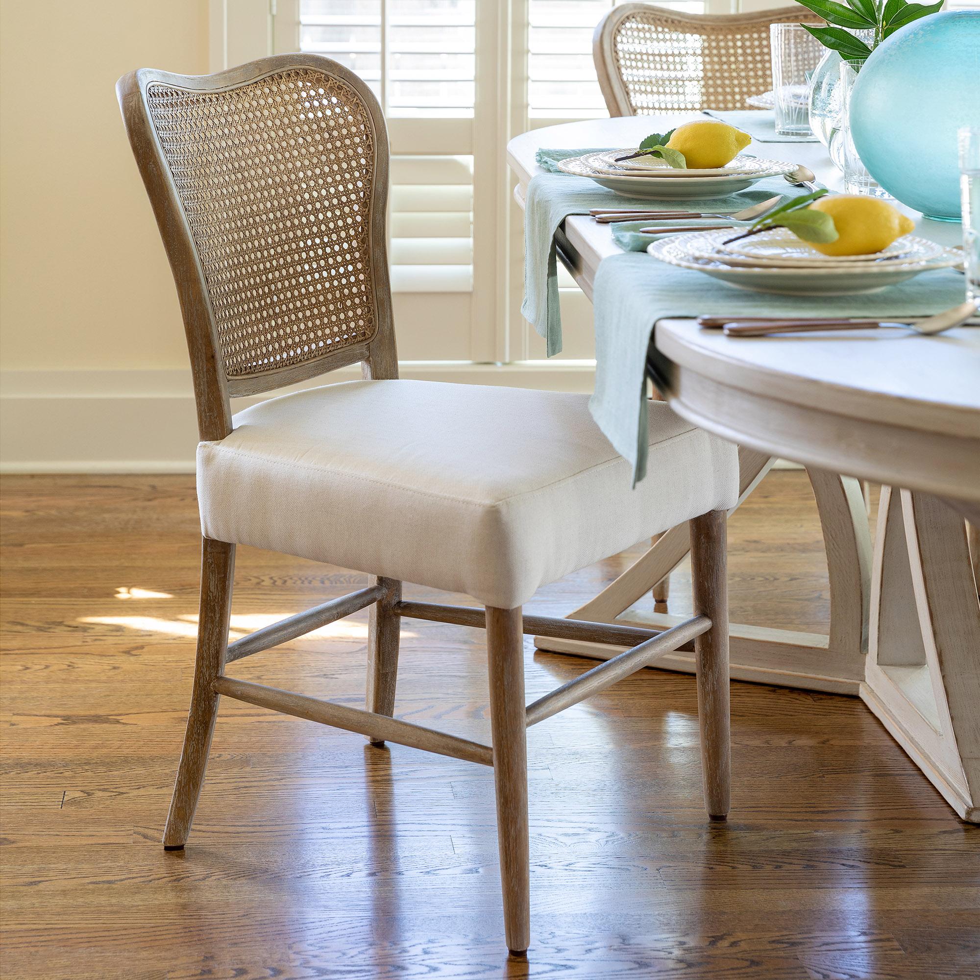 Dining chairs cane deals back