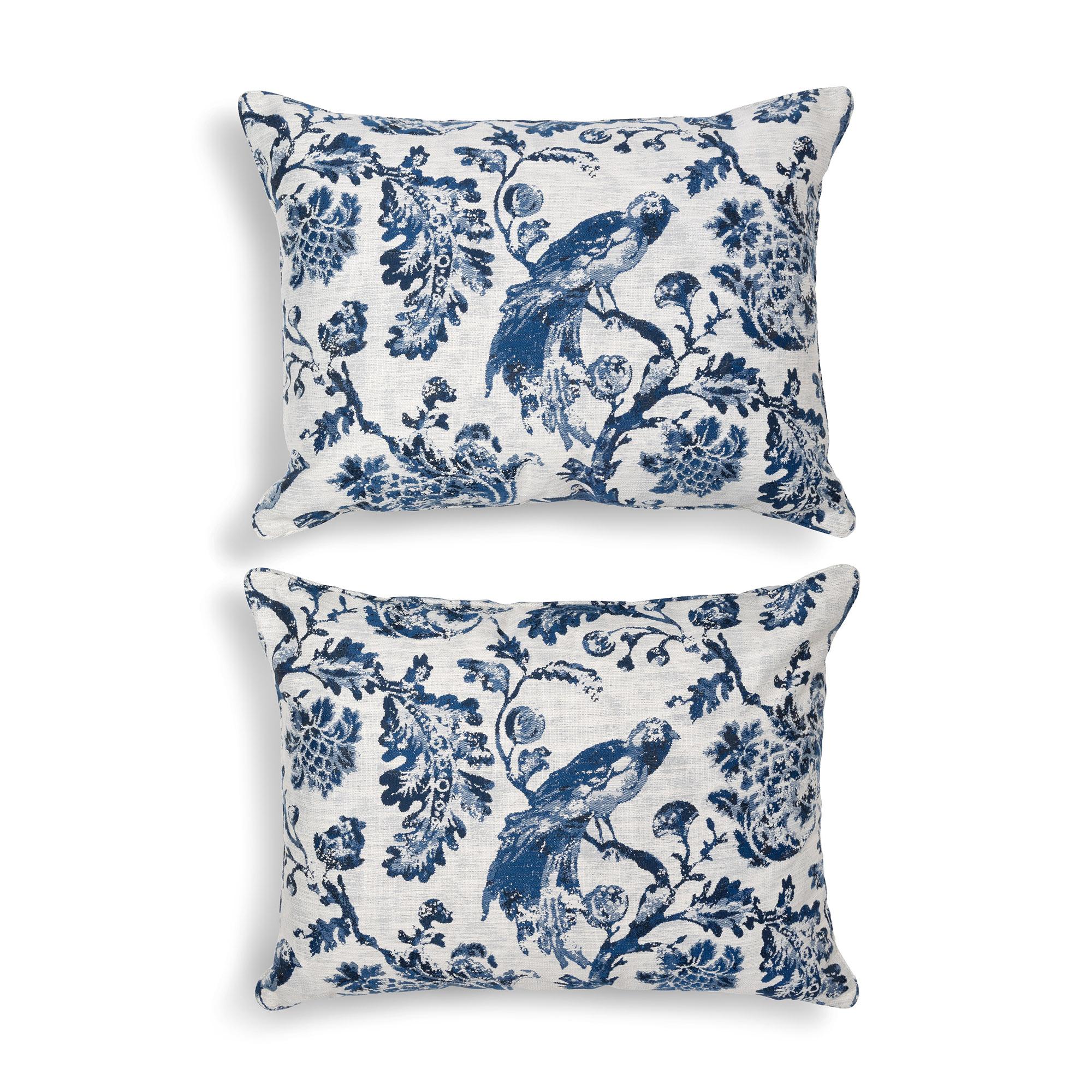 Estate Pillows Bluebird Toile Set of 2