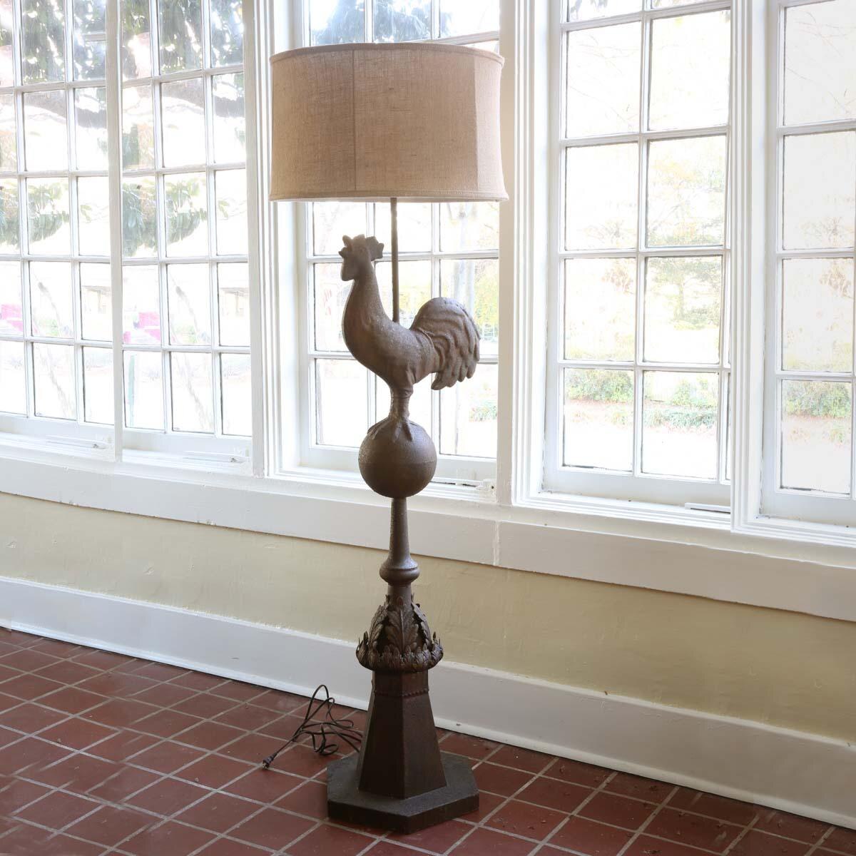 metal rooster lamp