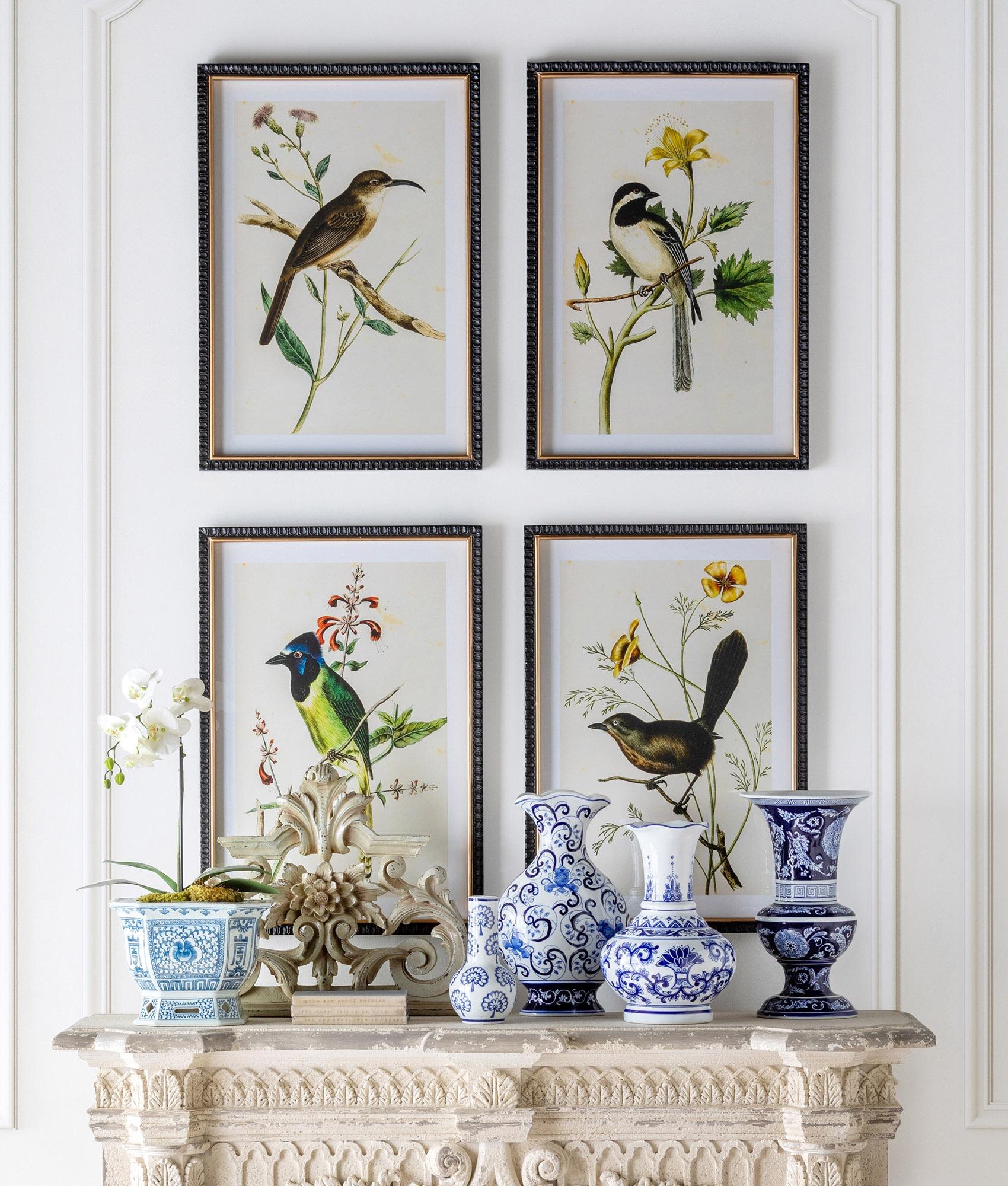 Summer Bird Framed Prints, 4 Assorted Styles Summer Bird Framed Prints, 4 Assorted Styles
