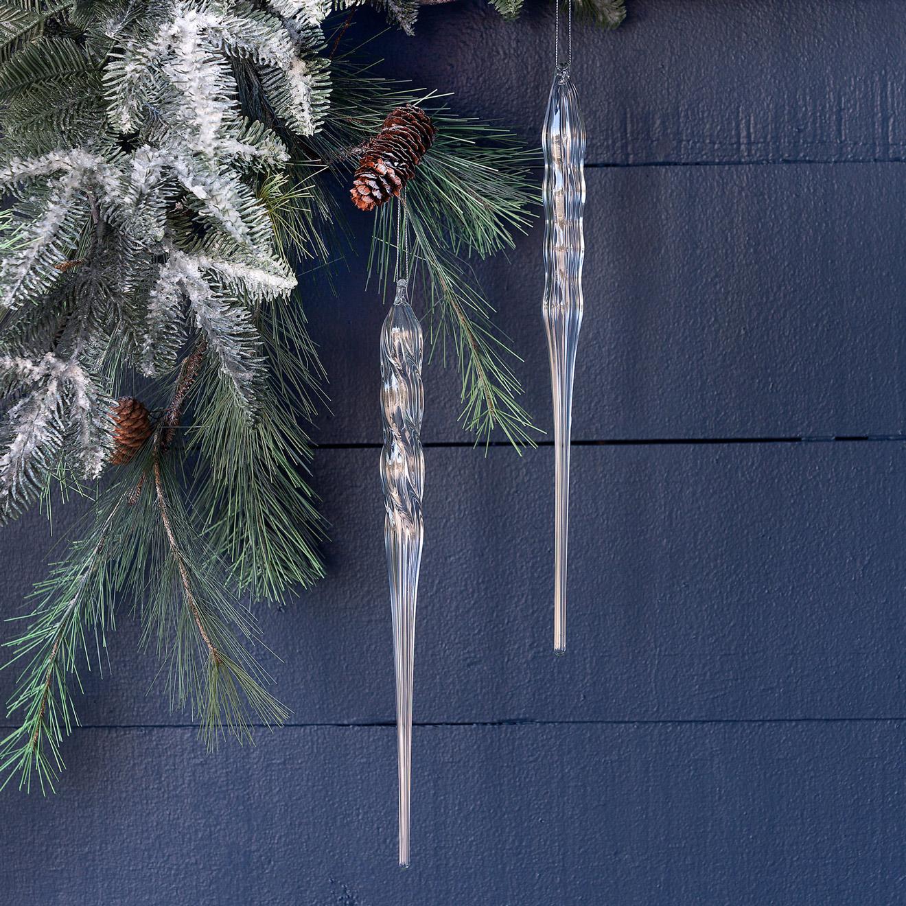 Icicle ornament deals