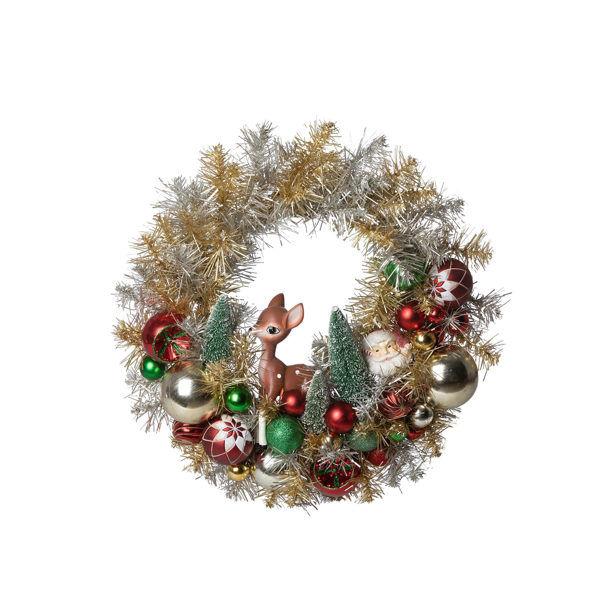値下げ　willitts　ヴィンテージ　オーナメント Retro Tinsel Wreath