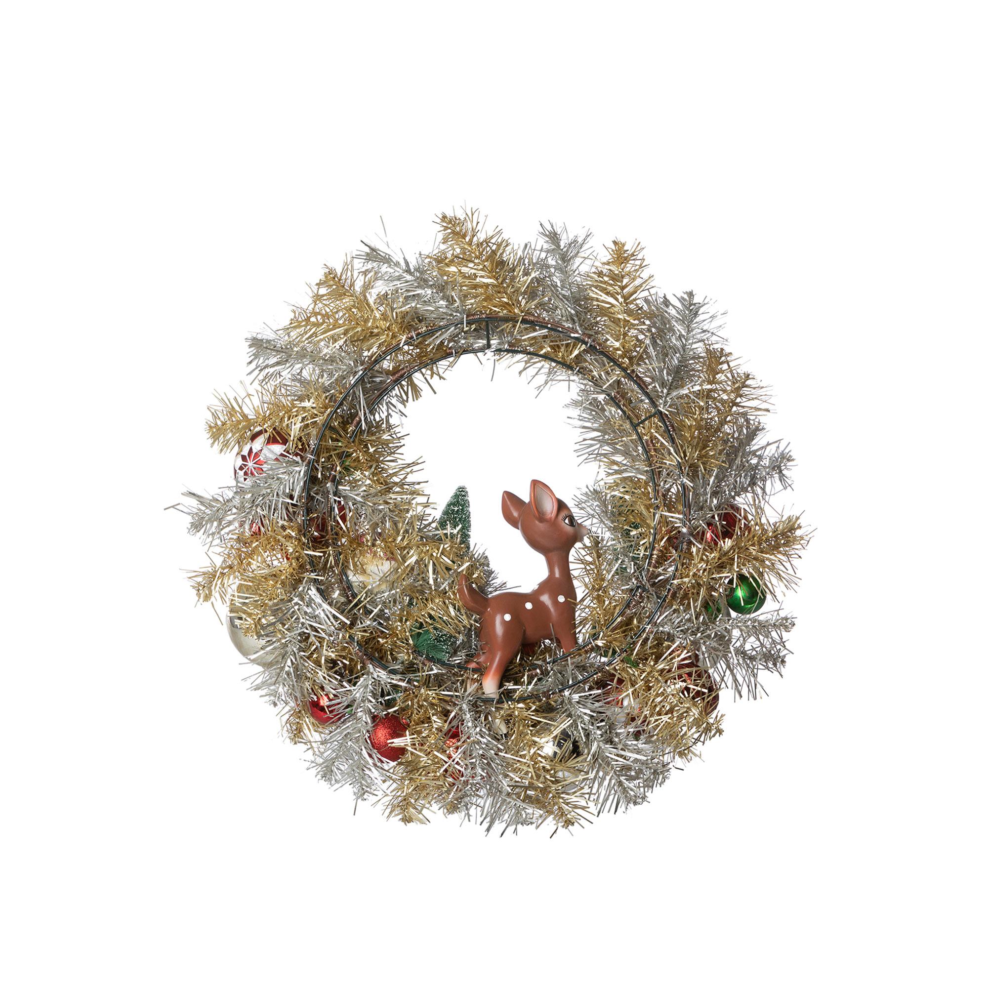 値下げ　willitts　ヴィンテージ　オーナメント Retro Tinsel Wreath
