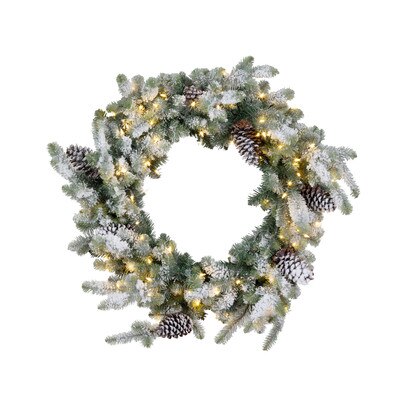 Park Hill Mixed Evergreen Garland with LED Lights