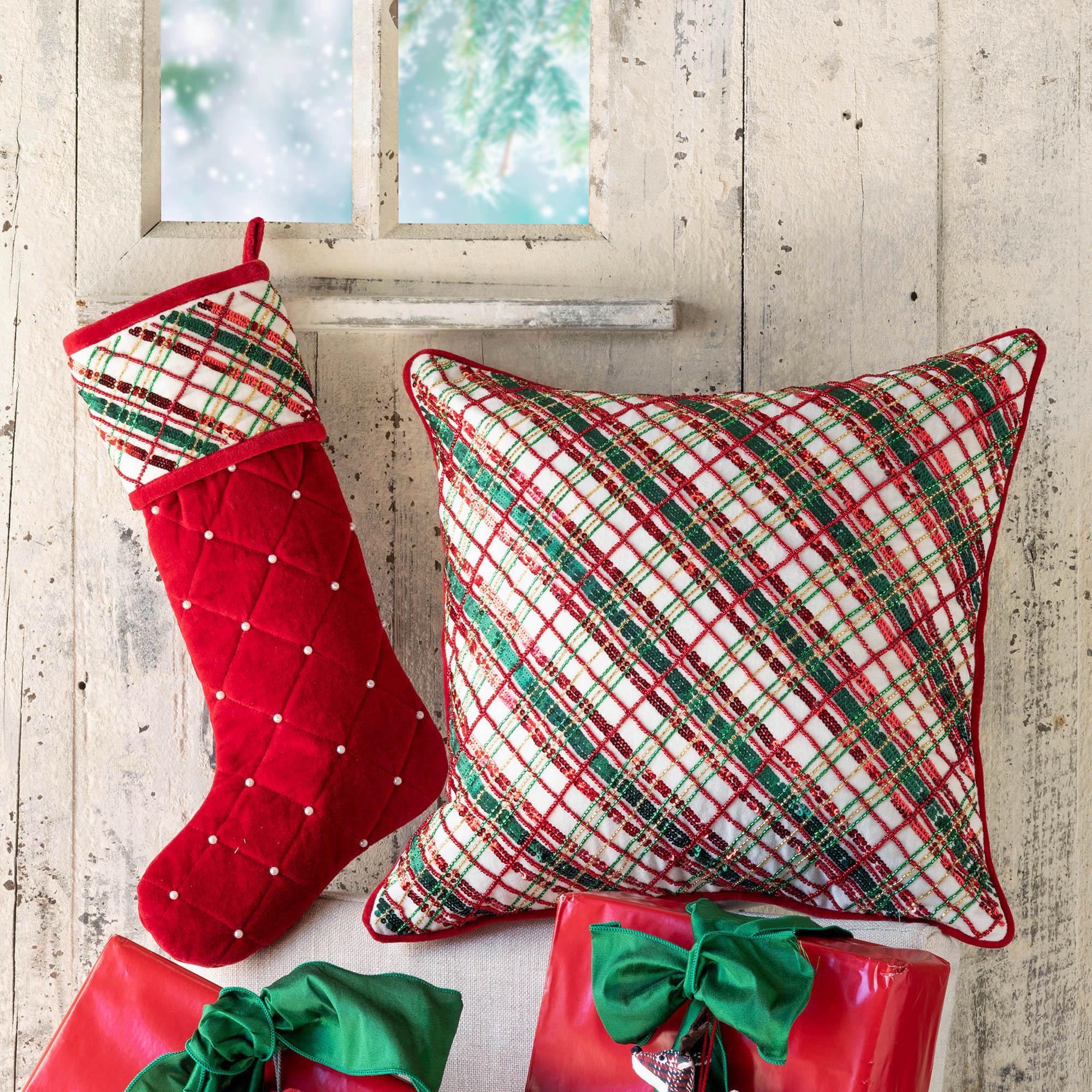 Holiday Cheer Plaid Pillow